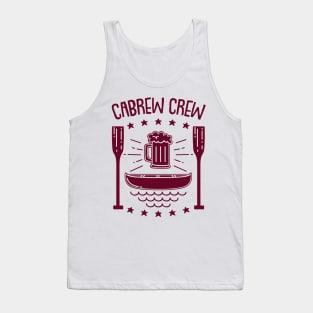 Cabrew Crew - Funny Canoeing Pun Beer brew gift Tank Top